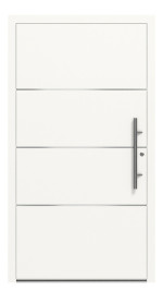 Splendoor Haustür SMART S1060 RAL 9016-RAL 9016 Frontansicht außen