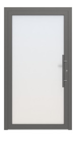 Splendoor Haustür LIGHT L1010 Anthrazitgrau metallic-Anthrazitgrau metallic Frontansicht außen