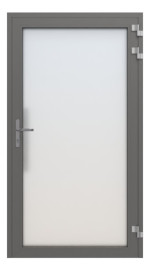 Splendoor Haustür LIGHT L1010 Anthrazitgrau metallic-Anthrazitgrau metallic Frontansicht innen