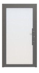 Splendoor Haustür LIGHT L1010 Anthrazitgrau metallic-RAL 9016 Frontansicht außen