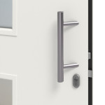 Hörmann Haustür Thermo46 030 mit Seitenteil RAL 9016-RAL 9016 Detail Drücker