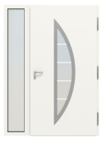 Hörmann Haustür Thermo46 900 mit Seitenteil RAL 9016-RAL 9016 Frontansicht innen