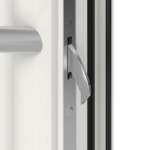 Höning Haustür Schüco Lilly AT75-ef RAL 9016 glatt-RAL 9016 glatt Detail Schließer