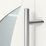Höning Haustür Schüco Mia AT75-ef RAL 9016 glatt-RAL 9016 glatt Detail Drücker
