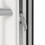 Höning Haustür Schüco Rosa AT75-ef RAL 9016 glatt-RAL 9016 glatt Detail Schließer