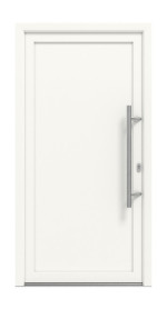 Meeth Haustür Signum PVC 01 RAL 9016-RAL 9016 Frontansicht außen