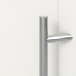 Meeth Haustür Signum PVC 01 RAL 9016-RAL 9016 Detail Drücker