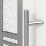 Meeth Haustür Signum PVC 53 RAL 9016-RAL 9016 Detail Drücker