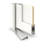 Meeth Haustür Signum PVC 53 RAL 9016-RAL 9016 Detail Querschnitt