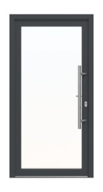 Meeth Haustür Signum PVC 60 RAL 7016-RAL 9016 Frontansicht außen