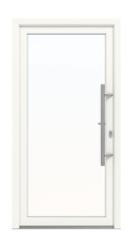 Meeth Haustür Signum PVC 60 RAL 9016-RAL 9016 Frontansicht außen