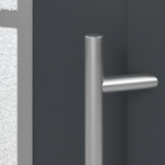 Meeth Haustür Signum PVC 87 RAL 7016-RAL 9016 Detail Drücker