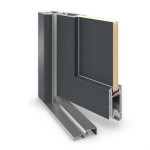 Meeth Haustür Signum PVC 87 RAL 7016-RAL 9016 Detail Querschnitt