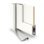 Meeth Haustür Signum PVC 87 RAL 9016-RAL 9016 Detail Querschnitt