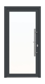 Meeth Haustür Signum Exklusiv PVC 60 RAL 7016-RAL 7016 Frontansicht außen