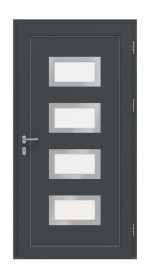 Meeth Haustür Signum Exklusiv PVC 92 RAL 7016-RAL 7016 Frontansicht innen