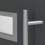 Meeth Haustür Signum Exklusiv PVC 92 RAL 7016-RAL 7016 Detail Drücker