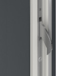 Meeth Haustür Signum Exklusiv PVC 92 RAL 7016-RAL 7016 Detail Schließer