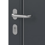 Meeth Haustür Signum Exklusiv PVC 92 RAL 7016-RAL 7016 Detail Oberfläche