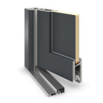 Meeth Haustür Signum Exklusiv PVC 92 RAL 7016-RAL 7016 Detail Querschnitt