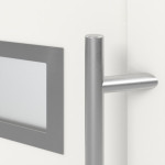 Meeth Haustür Signum Exklusiv PVC 92 RAL 9016-RAL 9016 Detail Drücker