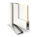 Meeth Haustür Signum Exklusiv PVC 92 RAL 9016-RAL 9016 Detail Querschnitt