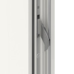 Meeth Haustür Signum Alu 38 RAL 9016-RAL 9016 Detail Schließer