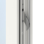 Meeth Haustür Signum Alu 60 RAL 9016-RAL 9016 Detail Schließer
