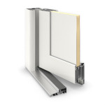 Meeth Haustür Signum Alu 60 RAL 9016-RAL 9016 Detail Querschnitt