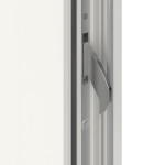 Meeth Haustür Signum Alu 84 RAL 9016-RAL 9016 Detail Schließer