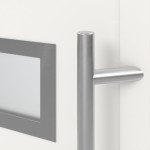 Meeth Haustür Signum Alu 92 RAL 9016-RAL 9016 Detail Drücker
