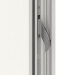Meeth Haustür Signum Alu 92 RAL 9016-RAL 9016 Detail Schließer