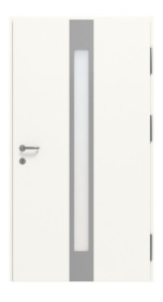 Interio Energiespar-Haustür Stahl-Alu Motiv B01 RAL 9016-RAL 9016 Frontansicht innen