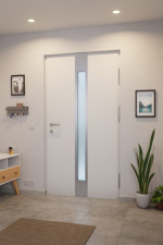 Interio Energiespar-Haustür Stahl-Alu Motiv B01 RAL 9016-RAL 9016 Stilwelt innen