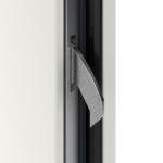 Interio Energiespar-Haustür Stahl-Alu Motiv B05 RAL 9016-RAL 9016 Detail Schließer