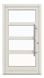 Kneer Haustür Holz 343 Fichte NCS-S-1500-N-Fichte NCS-S-1500-N Frontansicht außen