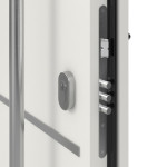 Haustür System S68 2ZA Atena RAL 9016-RAL 9016 Detail Schließer