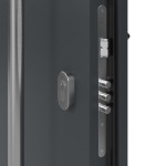 Haustür System S68 2ZA Hebe RAL 7016-RAL 7016 Detail Schließer