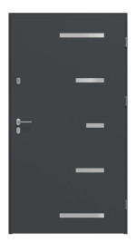 Haustür System S68 2ZA Sparta RAL 7016-RAL 7016 Frontansicht innen