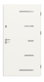 Haustür System S68 2ZA Sparta RAL 9016-RAL 9016 Frontansicht innen