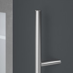 Haustür System S68 2ZA Luna RAL 7016-RAL 7016 Detail Drücker