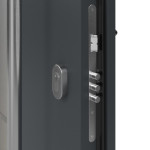 Haustür System S68 2ZA Luna RAL 7016-RAL 7016 Detail Schließer
