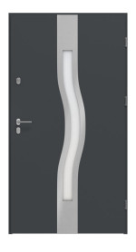 Haustür System S68 2ZA Olimpia RAL 7016-RAL 7016 Frontansicht innen