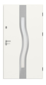 Haustür System S68 2ZA Olimpia RAL 9016-RAL 9016 Frontansicht innen
