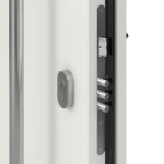 Haustür System S68 2ZA Olimpia RAL 9016-RAL 9016 Detail Schließer