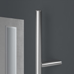 Haustür System S68 2ZA Juventus RAL 7016-RAL 7016 Detail Drücker