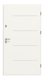 Haustür System S68 2ZA Tytan RAL 9016-RAL 9016 Frontansicht innen