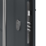 Haustür System S68 2ZA Tytan RAL 7016-RAL 7016 Detail Schließer
