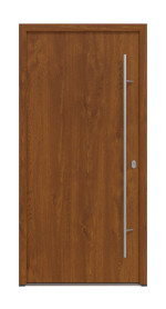 Haustür System S68 ZL ARCTIC Artemida Golden Oak-Golden Oak Frontansicht außen