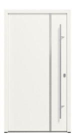Haustür System S68 ZL ARCTIC Hebe RAL 9016-RAL 9016 Frontansicht außen